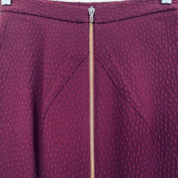 ROLAND MOURET BURGUNDY PENCIL SKIRT - SIZE US 2/ IT 38 TAGS ON - Picture 4 of 9